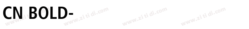 CN BOLD字体转换